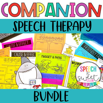 Preview of Speech Therapy Book Companion Activities | Read Aloud | Reading | Spring etc