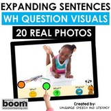 Speech Therapy Boom Cards, Real Photo Scenes, WH Questions