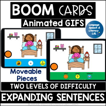 Preview of Spring Speech Therapy Picture Scenes, WH Question Visuals, Boom Cards, ESL