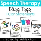 Speech Therapy Reward Tags: I Can Statements