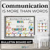 Speech Therapy Bulletin Board Kit - Communication Is More 