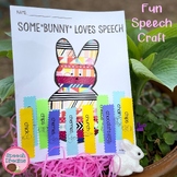 Speech Therapy Bunny Craft makes Easter Spring Art: Follow