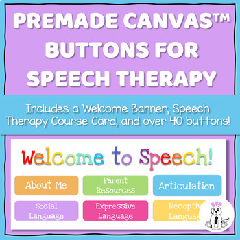 Preview of Speech Therapy Canvas™ Buttons