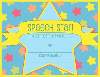 Preview of Speech Therapy Certificate - FREE
