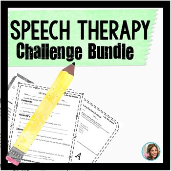 Preview of Speech and Language Therapy | Following Directions | Auditory Processing Bundle