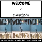 Speech Therapy Decor: SEASONAL INTERCHANGEABLE WELCOME SIGN!