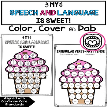 Preview of Speech Therapy  Summer Articulation and Language Tasks- Color, Cover, or Dab!