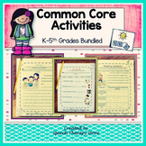 Speech Therapy Common Core Activities for K-5th Grades Bundled