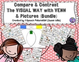 Speech Therapy Compare Contrast Same Different Venn & icon