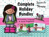 Speech Therapy Complete Fall & Winter Holiday Bundles: Get