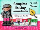 Speech Therapy Complete Fall & Winter Holiday Language Bun