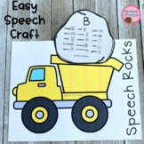 Speech Therapy Craft Dump Truck includes Compound Words Ar