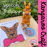 Speech Therapy Craft Kangaroo: Action Verbs Homonyms Homophones