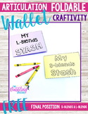Speech Therapy Craft Wallets - Final L and S-blends