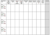 Speech Therapy Data Collection Chart - template FREEBIE