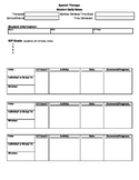 Speech Therapy Data Collection Form