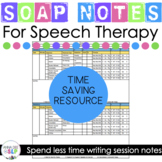 Speech Therapy Data Collection Sheets l SOAP Notes