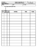 Speech Therapy Data Form