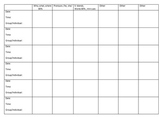 Speech Therapy Data Sheet