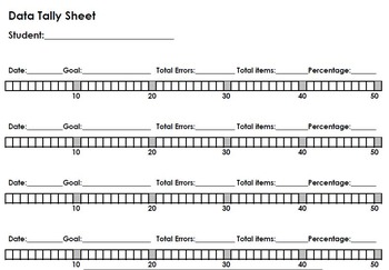 Preview of Speech Therapy Data Tracking and Progress Reports