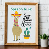 Speech Therapy Decor Poster- Save the Drama