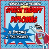 Speech Therapy Diplomas and Certificates