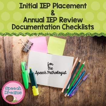 Preview of Speech Therapy Documentation Checklist | EDITABLE