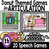 Speech Therapy Donut Themed BOOM CARDS for ARTICULATION | 