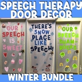 Speech Therapy Door Decorations- Winter, Valentine's, & St