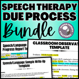 Speech Therapy Due Process Paperwork Templates Growing Bun