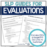 Speech Therapy Evaluation Guides | Informal AAC AUTISM & E