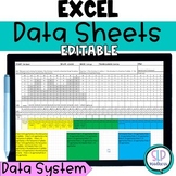 Excel IEP Progress Monitoring Data Collection Sheets for Speech Therapy
