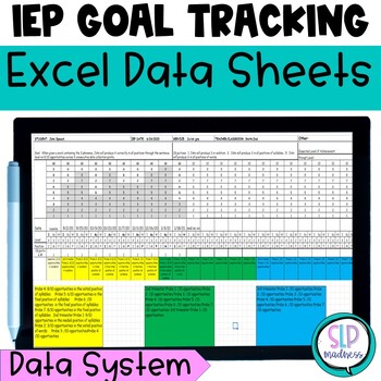 Preview of Speech Therapy Data Collection Sheets l IEP Goals and Objectives Data Tracking