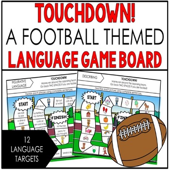 Preview of Football Speech Therapy Activities for Articulation and Language