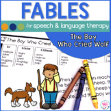 Speech Therapy Fables The Boy Who Cried Wolf
