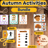 Thanksgiving Counting Math / Fall Activities Bundle: Cloth