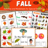 Speech Therapy Fall Activities with Real Pictures Autumn W