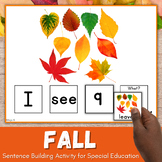Speech Therapy Fall Activity Sentence Building for Special