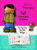 Speech Therapy Fall Articulation R Games