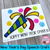 New Years Speech and Language Therapy Craft | language and