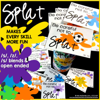 Preview of SPLAT Articulation Games for Speech therapy S, Z, and S blends