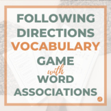 Following Directions Word Retrieval Game for Speech Therap