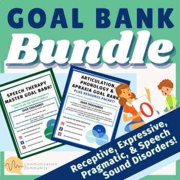 Preview of Speech Therapy Goal Bank BUNDLE: Language & Speech Sound Disorders