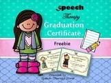 Speech Therapy Graduation Certificates