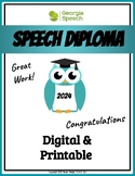 Speech Therapy Graduation Diplomas- FREE- End of Year