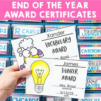 Preview of Speech Therapy Graduation Certificates & End of Year Awards - EDITABLE