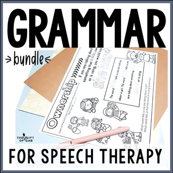 Preview of Speech Therapy Grammar and Sentence Structure Activities