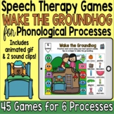Speech Therapy Groundhog Day Boom Cards for PHONOLOGICAL P