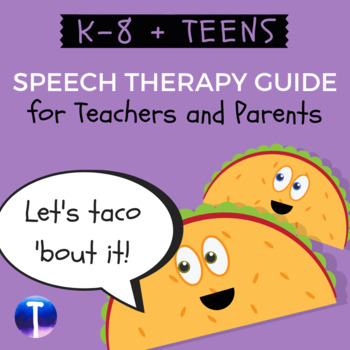 Preview of Speech Therapy Guide for Teachers and Parents