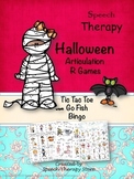 Speech Therapy Halloween Articulation R Games